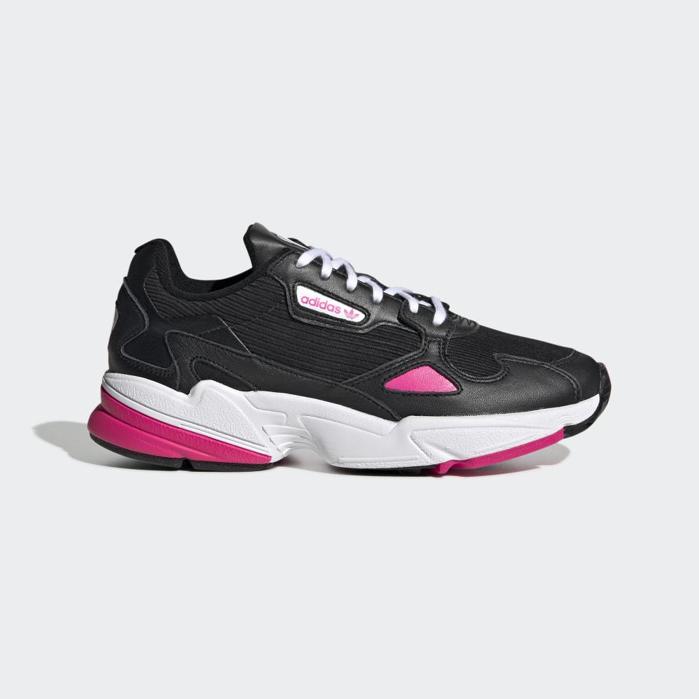 Adidas Women's Falcon Originals Shoes Black/Pink/White Ireland EE5123